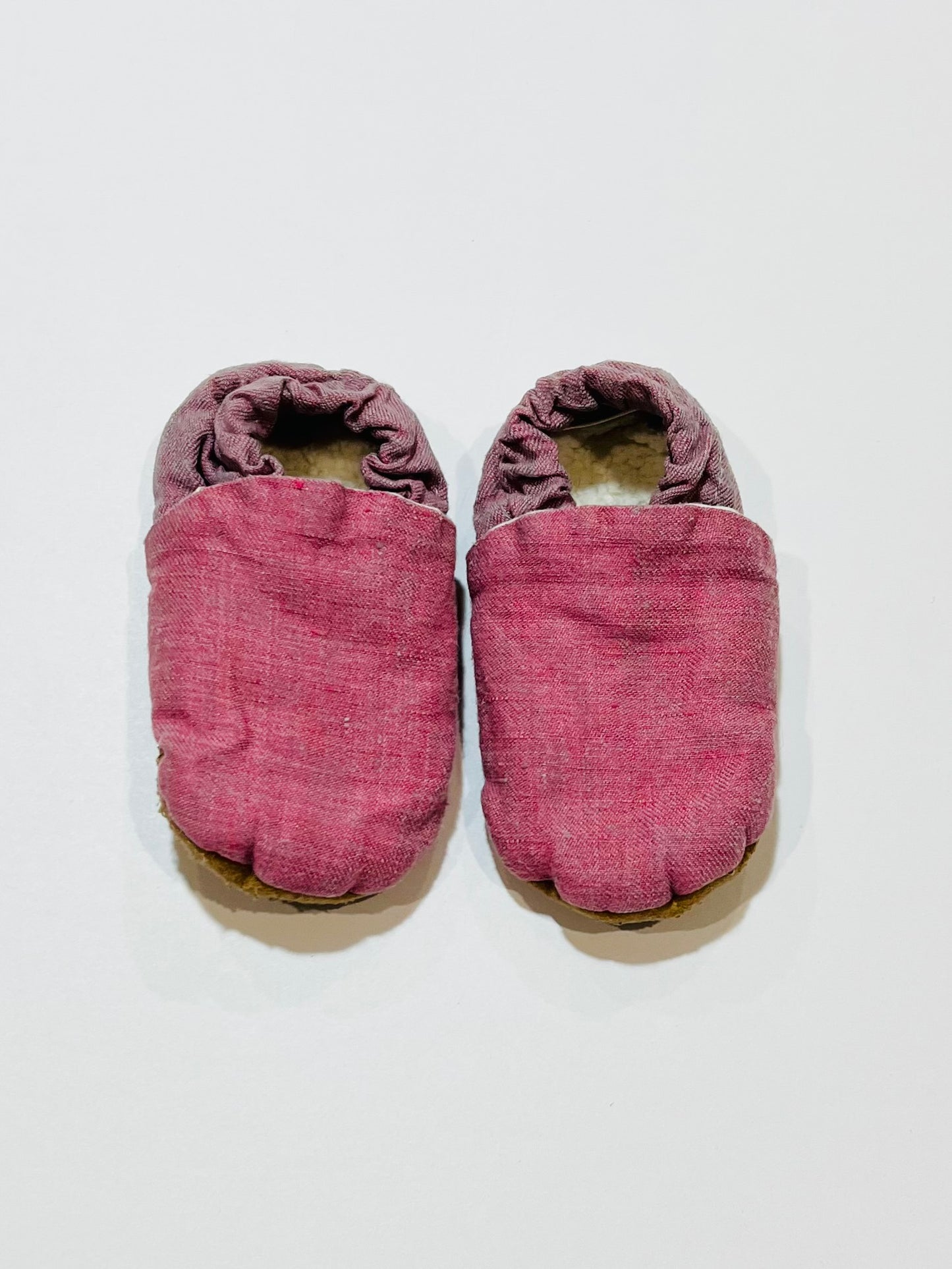 Soft pink booties - Size 6-12 months