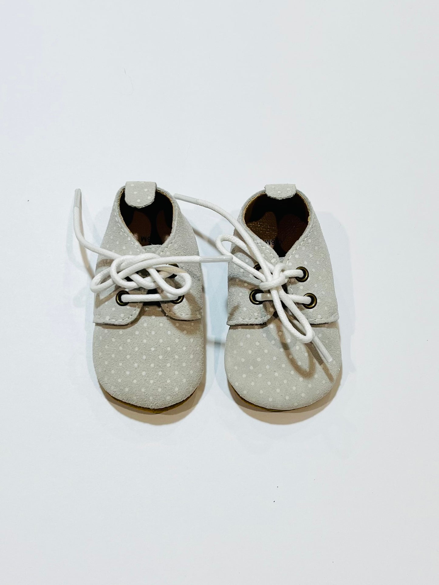 Leather pram shoes - Size 0-6 months