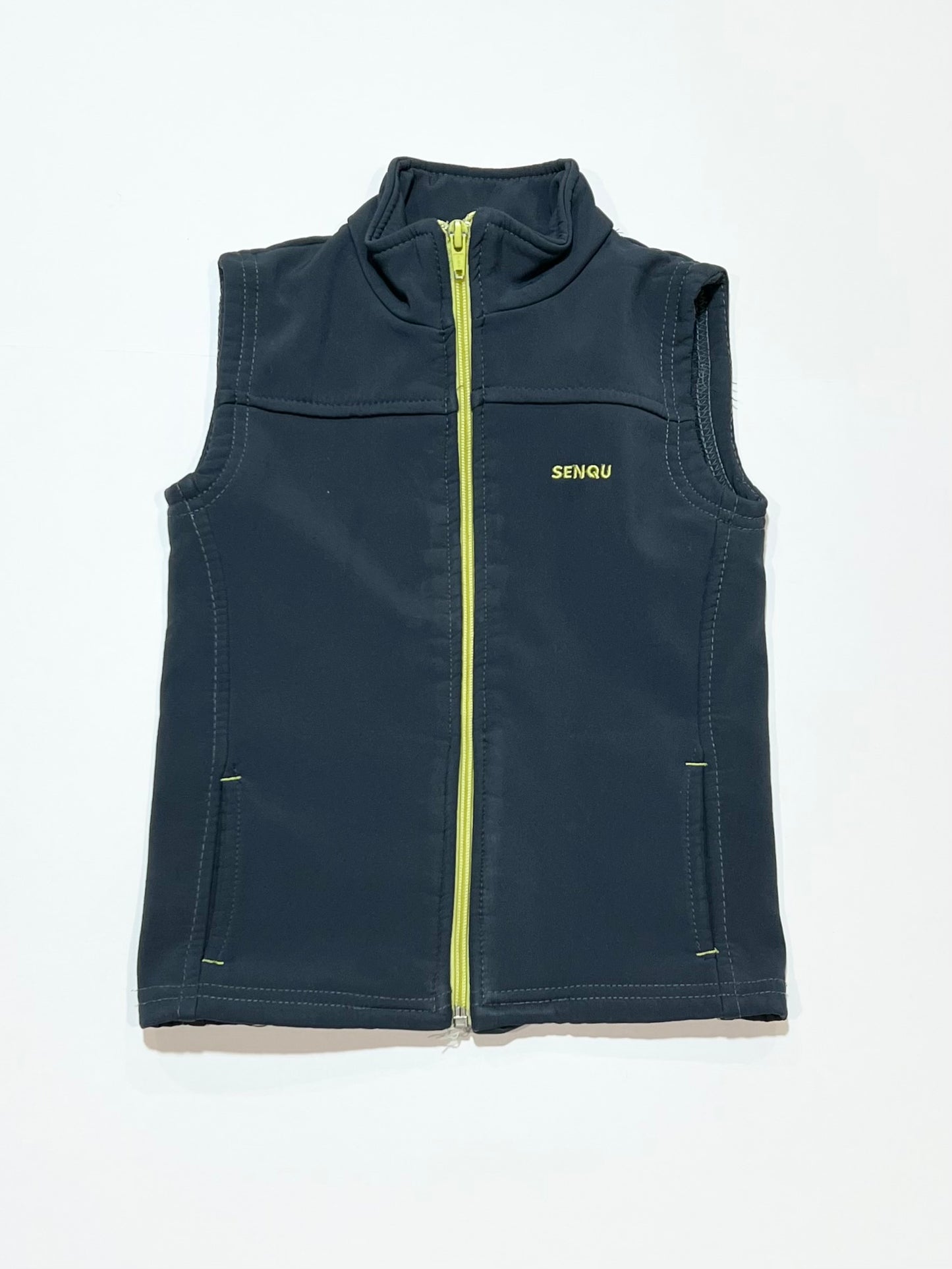 Grey fleece vest - Size 3-4