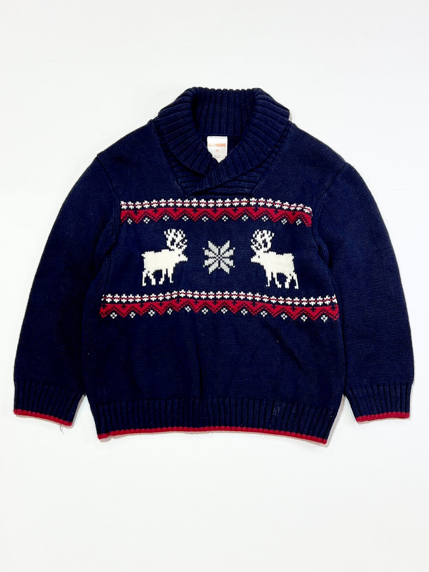 Navy moose sweater - Size 3