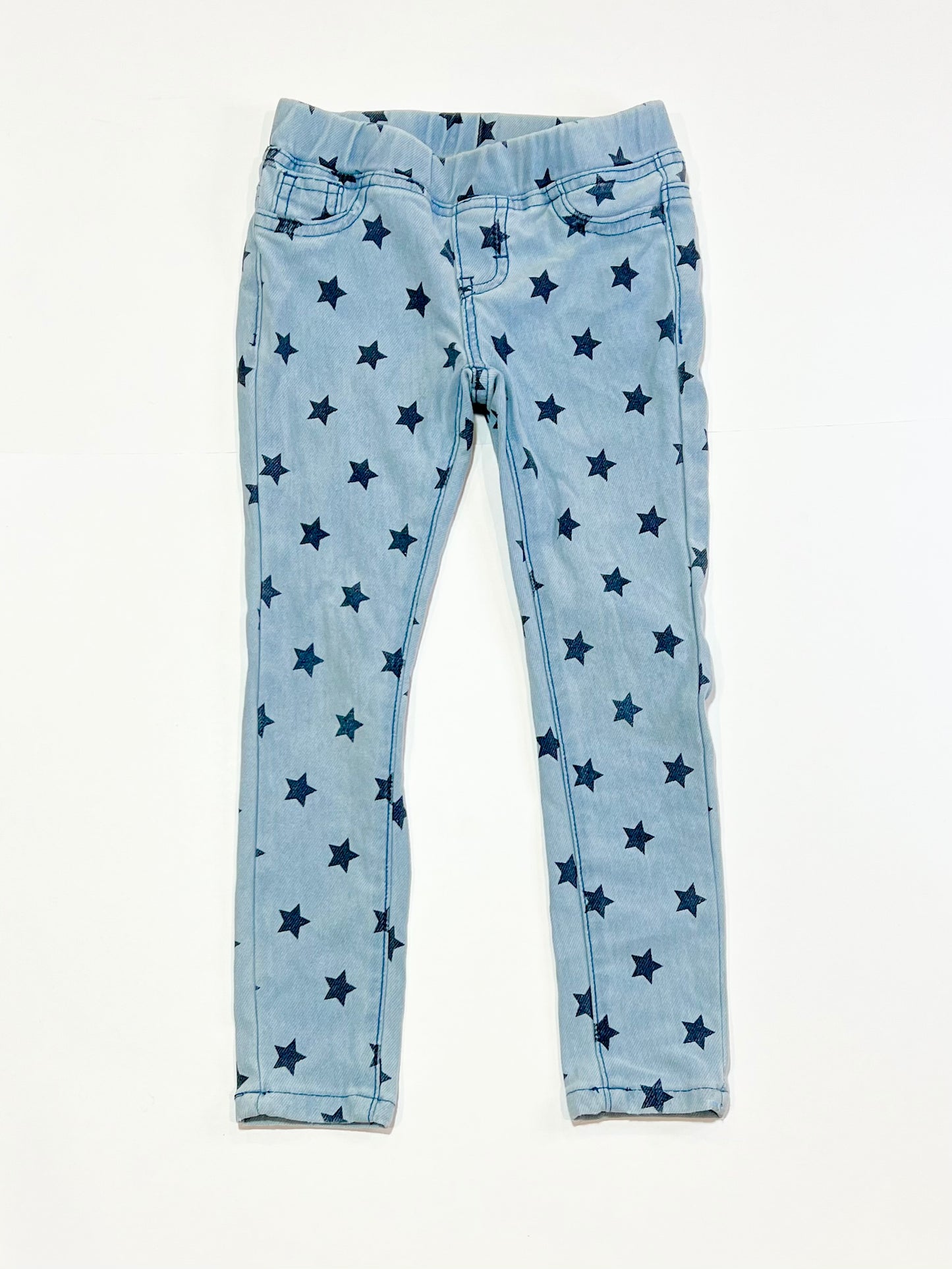 Denim stars jeggings - Size 3-4