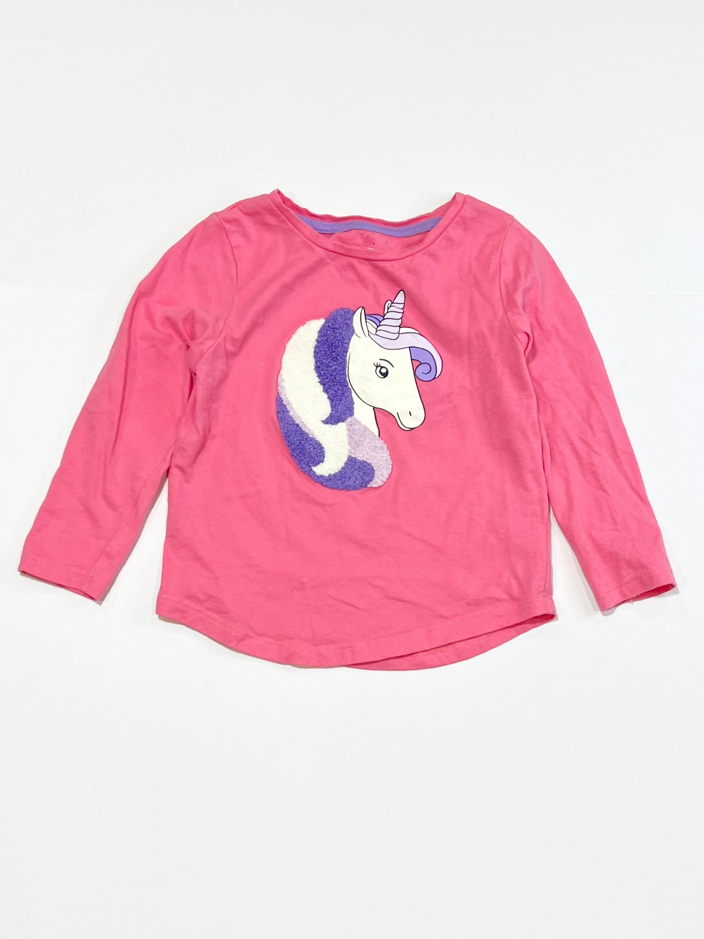 Pink unicorn top - Size 3