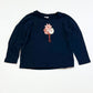 Navy flowers top - Size 3