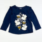 Navy sequin top - Size 3