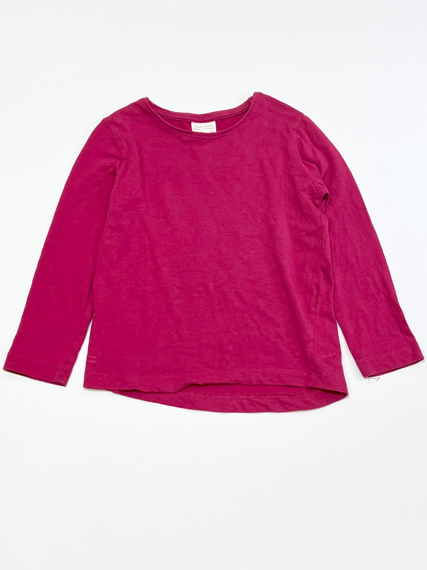 Raspberry pink top - Size 3-4