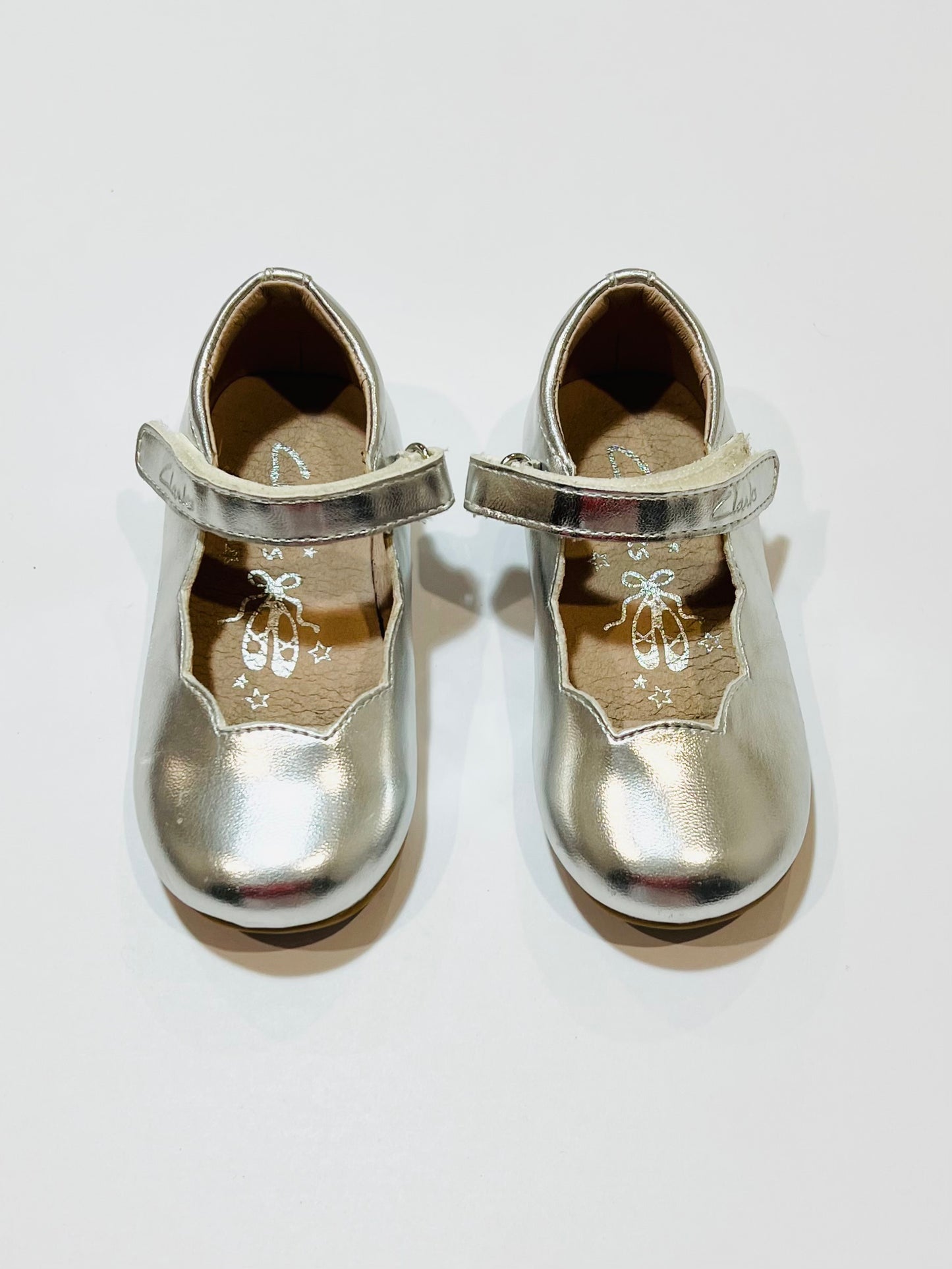 Silver Mary-Janes - Size EU24