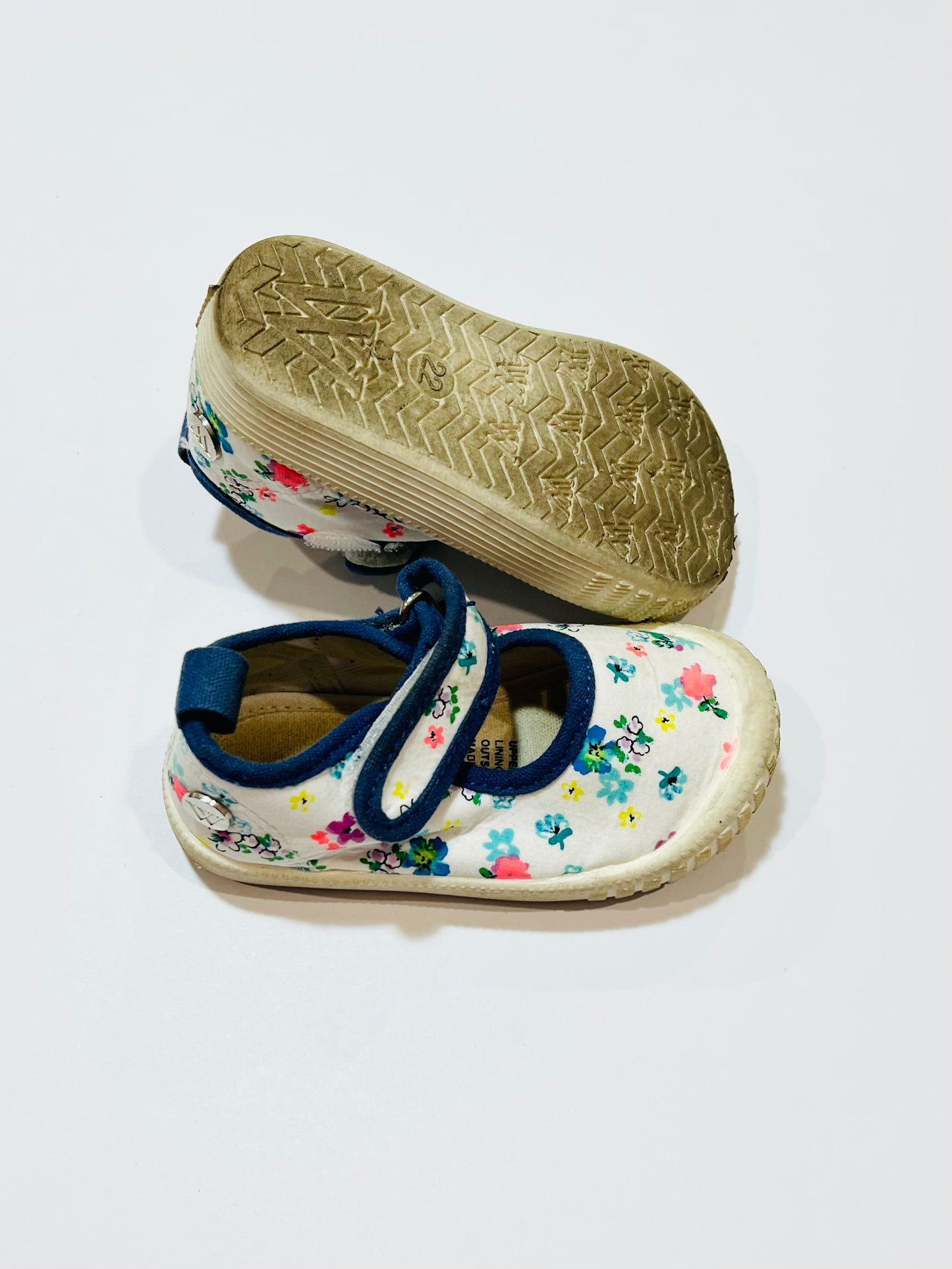 Floral canvas Mary-Janes - Size EU22