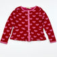 Pink hearts cardigan - Size 3