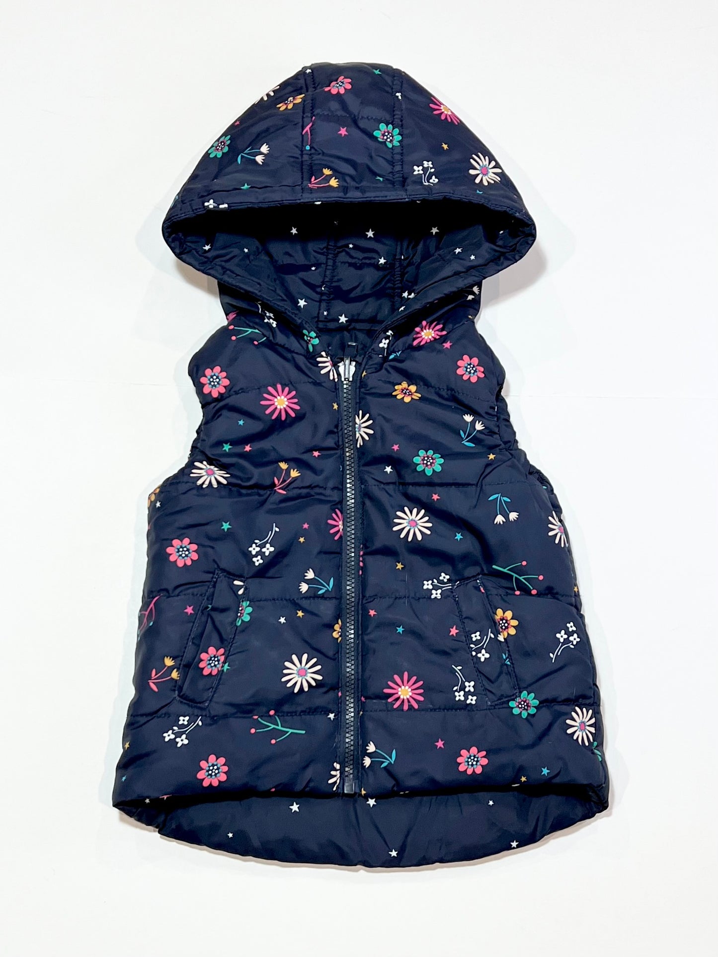 Reversible puffer vest - Size 3-4