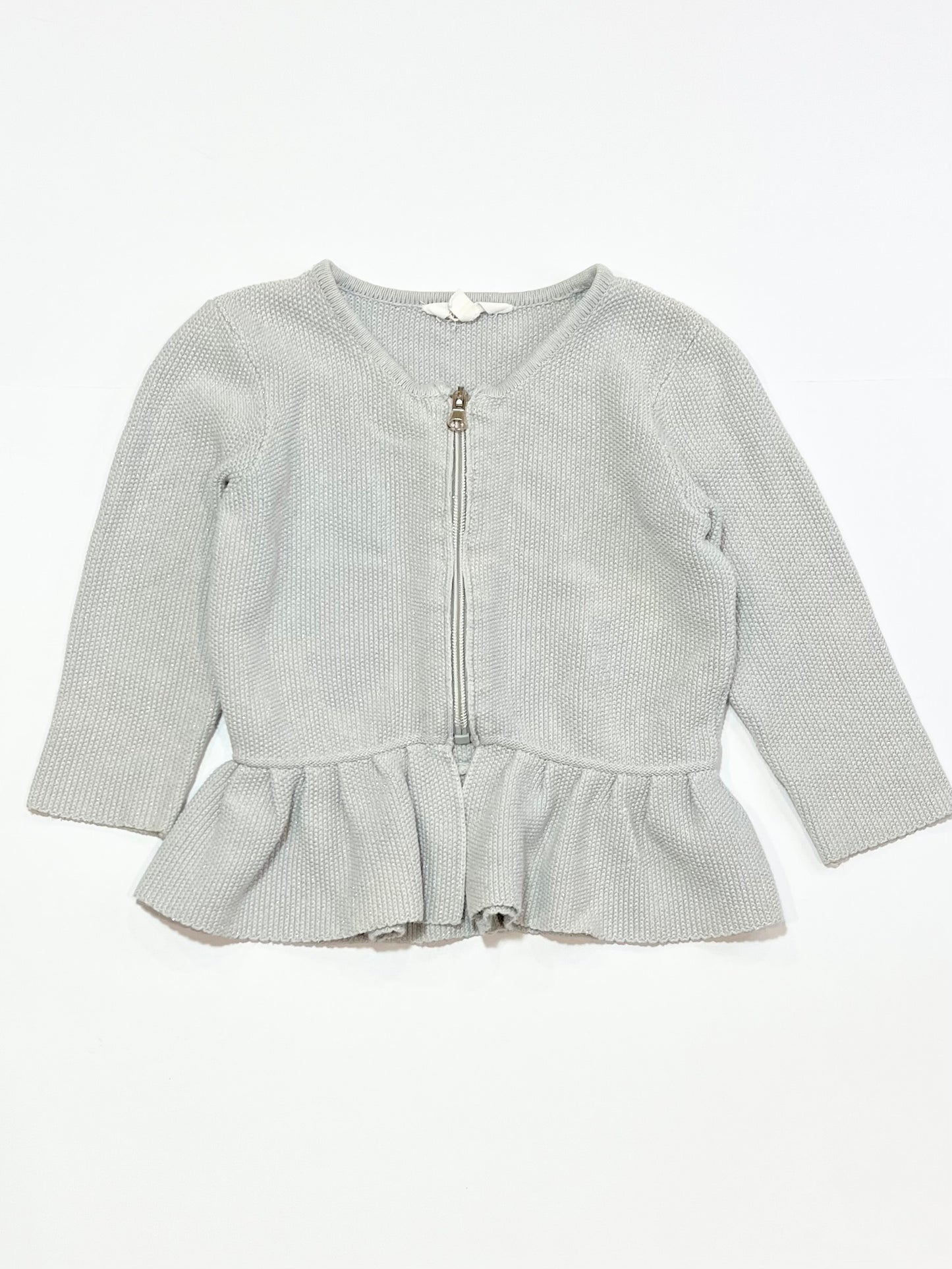 Silver knit jacket - Size 3