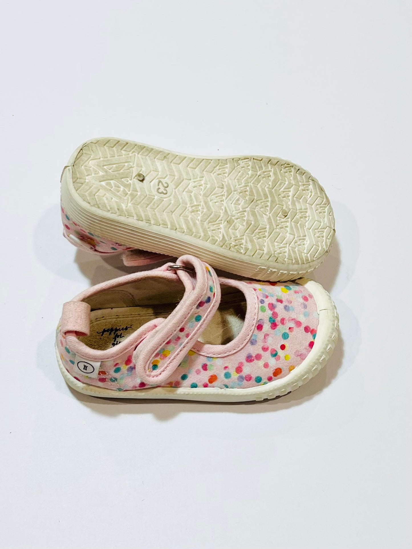 Pink canvas Mary-Janes - Size EU23