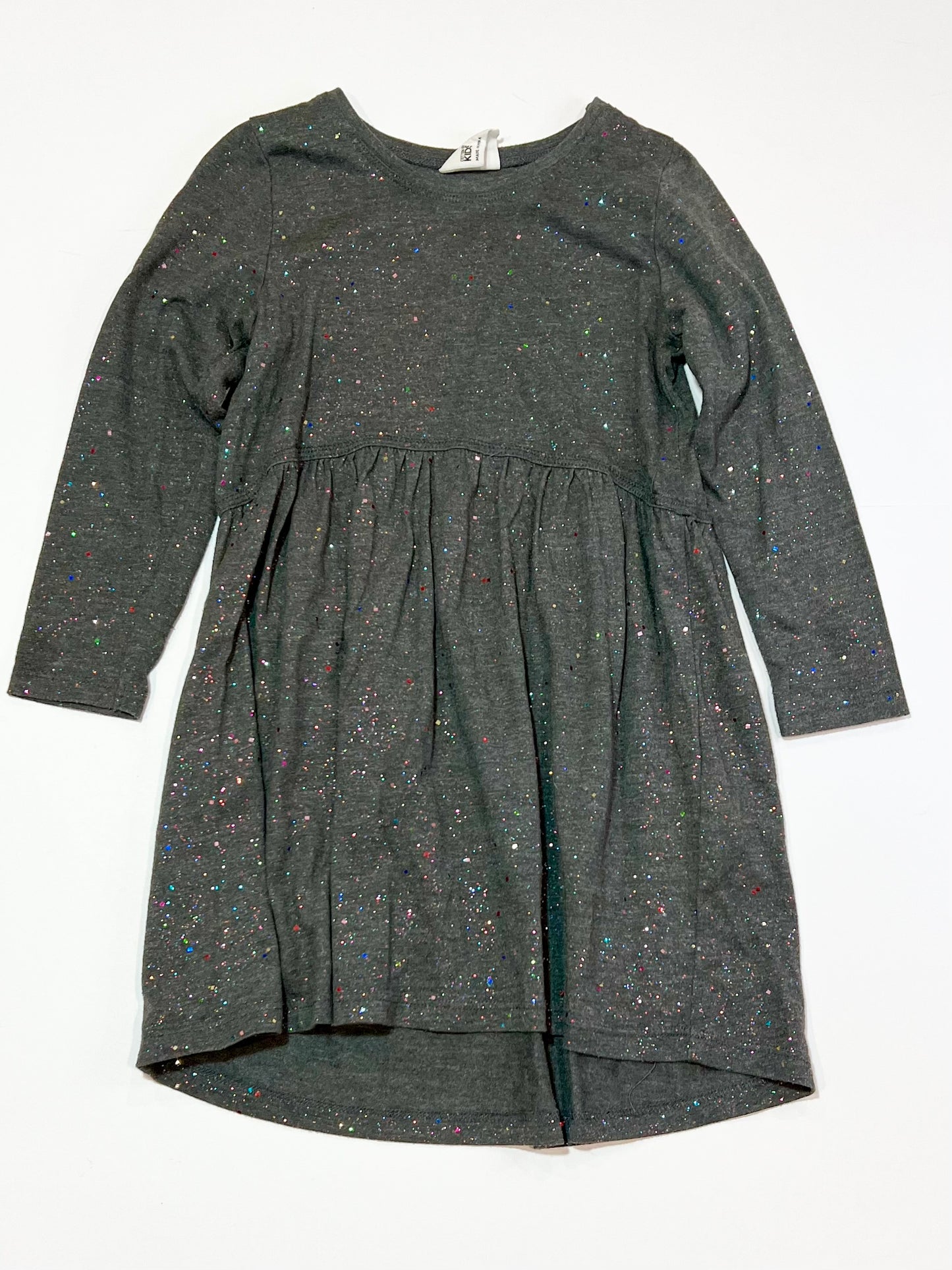 Grey sparkle jersey dress - Size 4