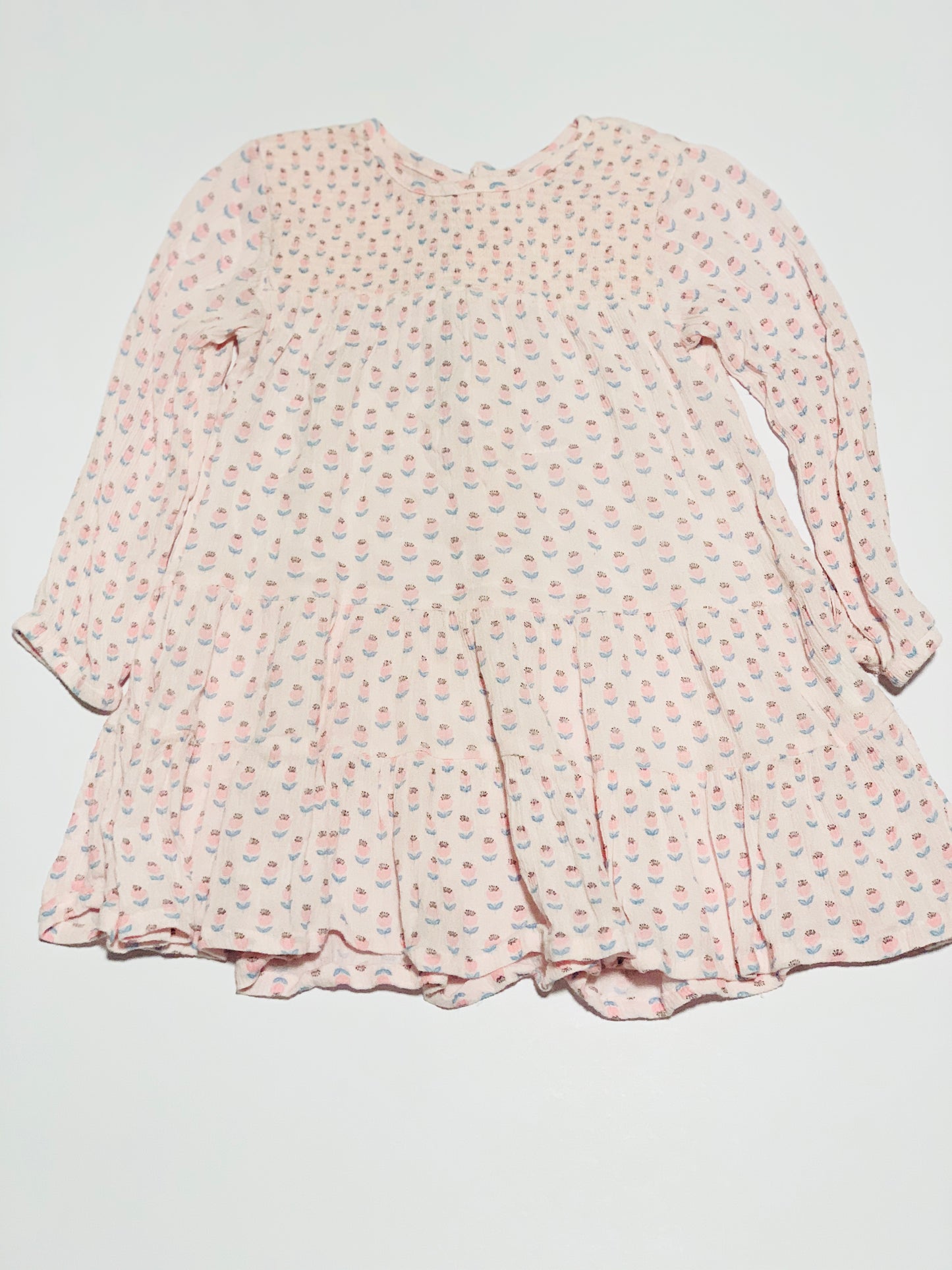 Pink floral dress - Size 1