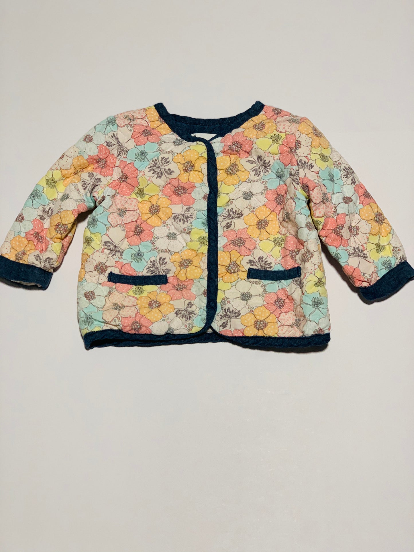 Floral quilted jacket - Size 00