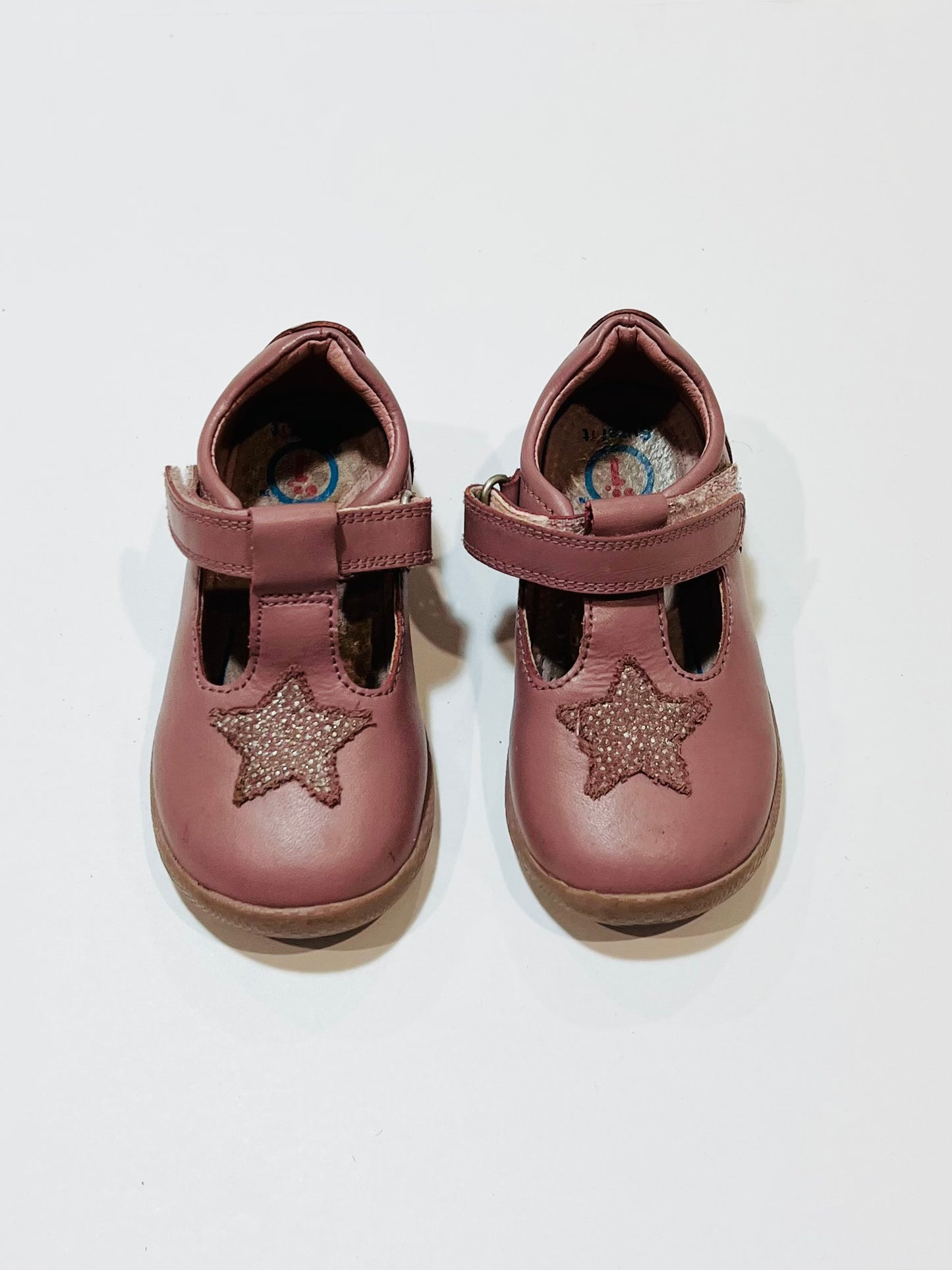 Leather dusty pink Mary-Janes - Size EU22