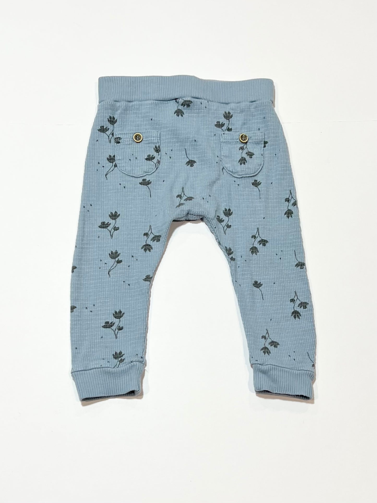 Floral ribbed pants - Size 2