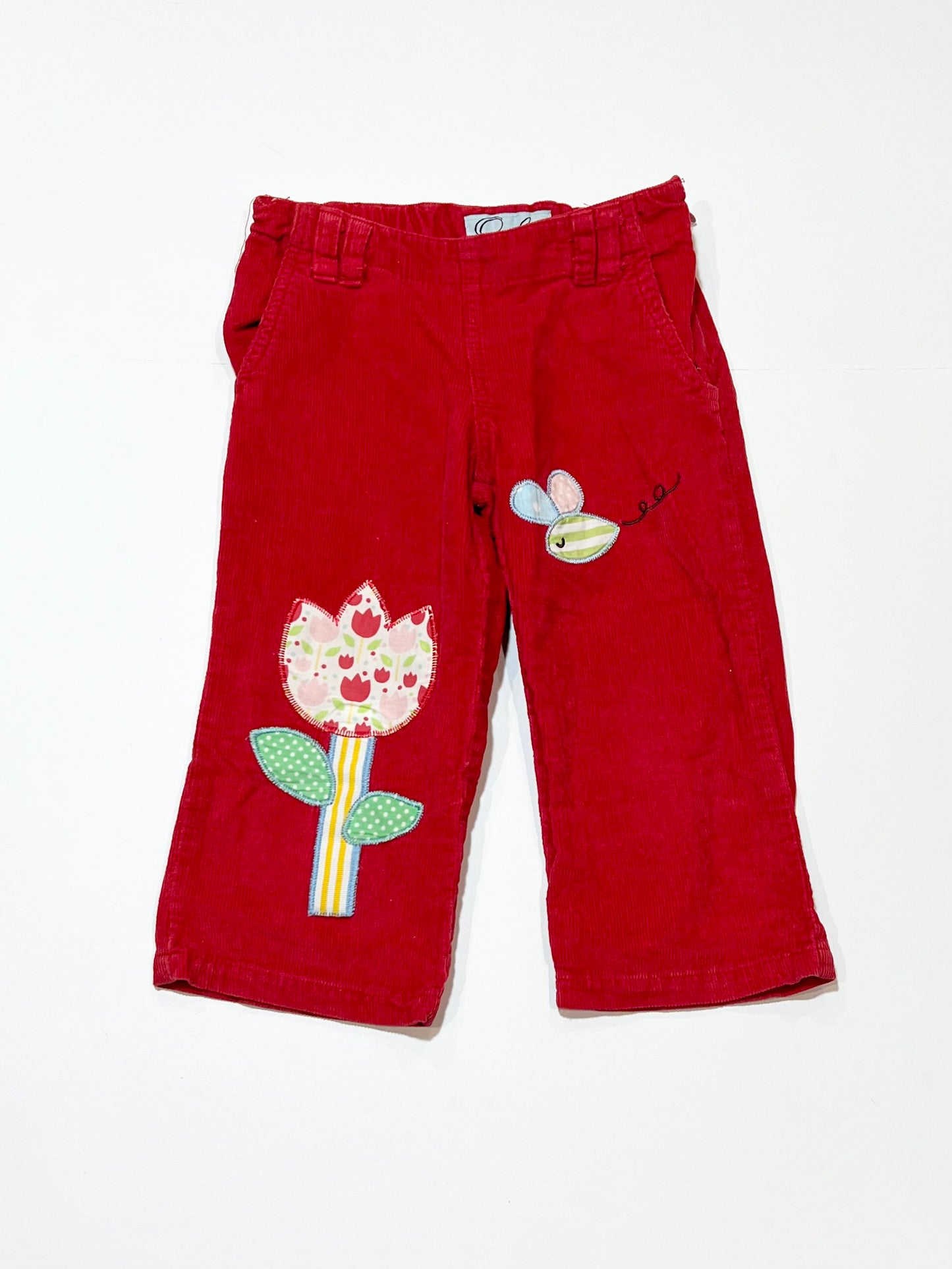 Red corduroy pants - Size 2