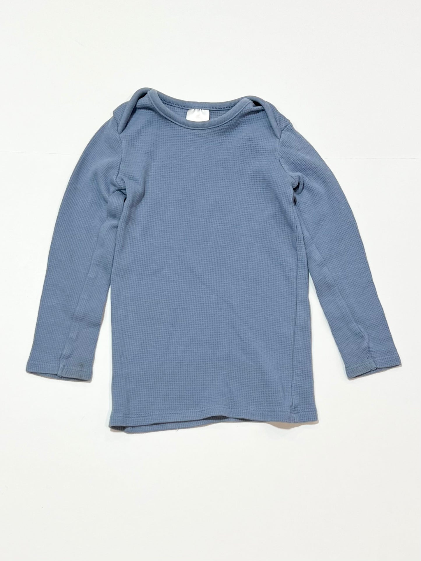 Blue waffle top - Size 2