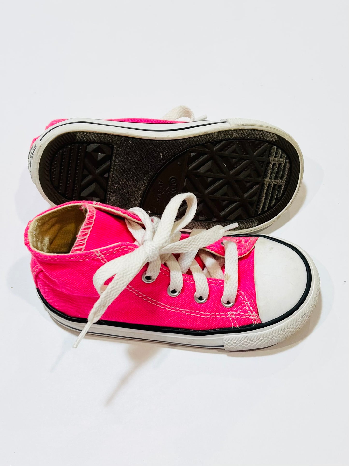 Pink Chuck Taylors - Size US8