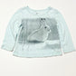 Blue bunny top - Size 2