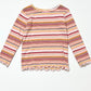 Striped ribbed top - Size 2