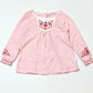 Pink embroidered top - Size 2