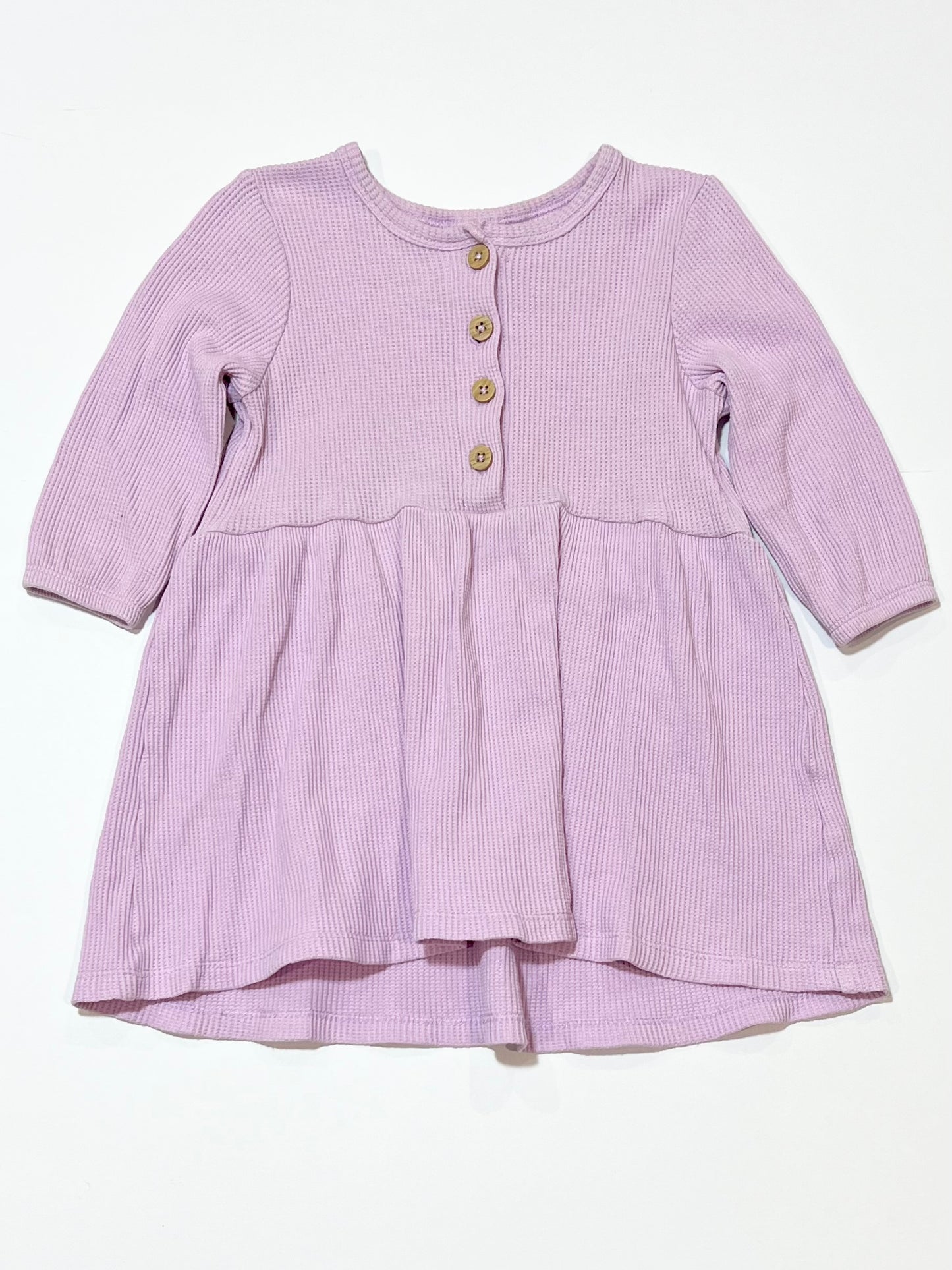 Purple waffle dress - Size 2