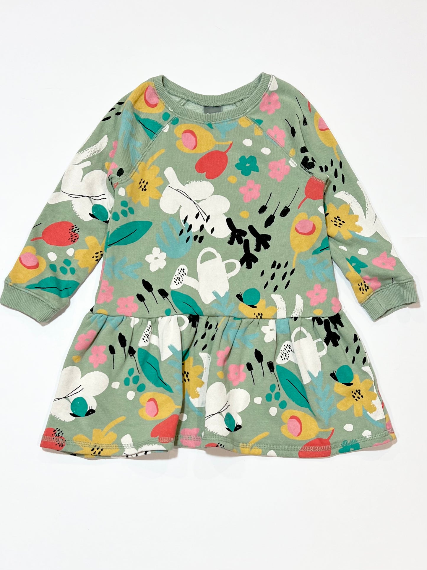 Green fleece dress - Size 2-3