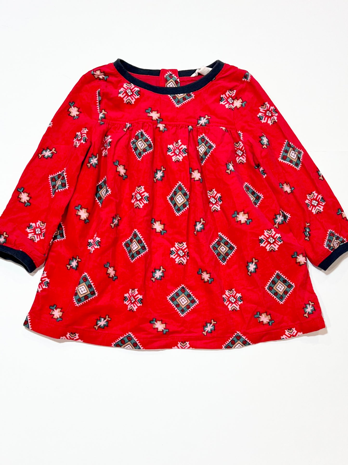 Red corduroy dress - Size 2