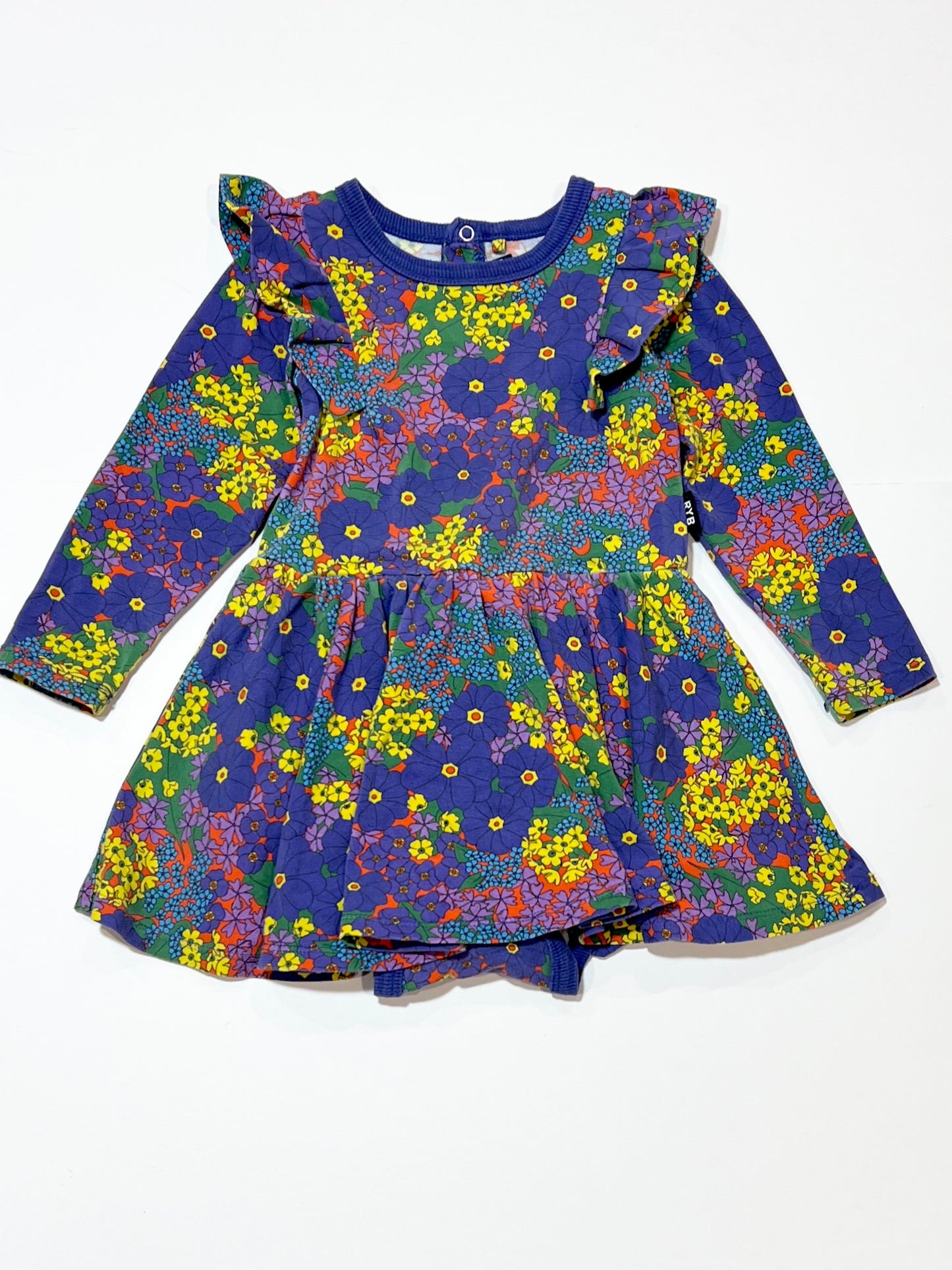 Floral jersey dress - Size 2