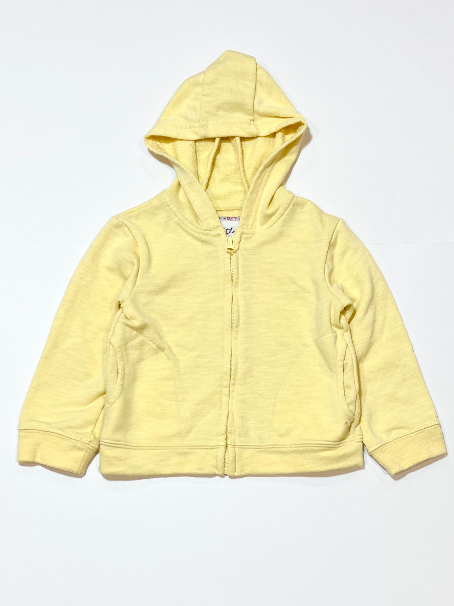 Yellow zip hoodie - Size 2-3