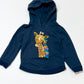 Sequined giraffe hoodie - Size 2