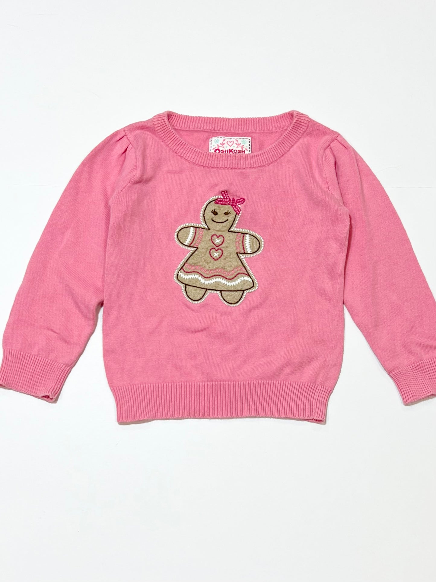 Pink gingerbread jumper - Size 2