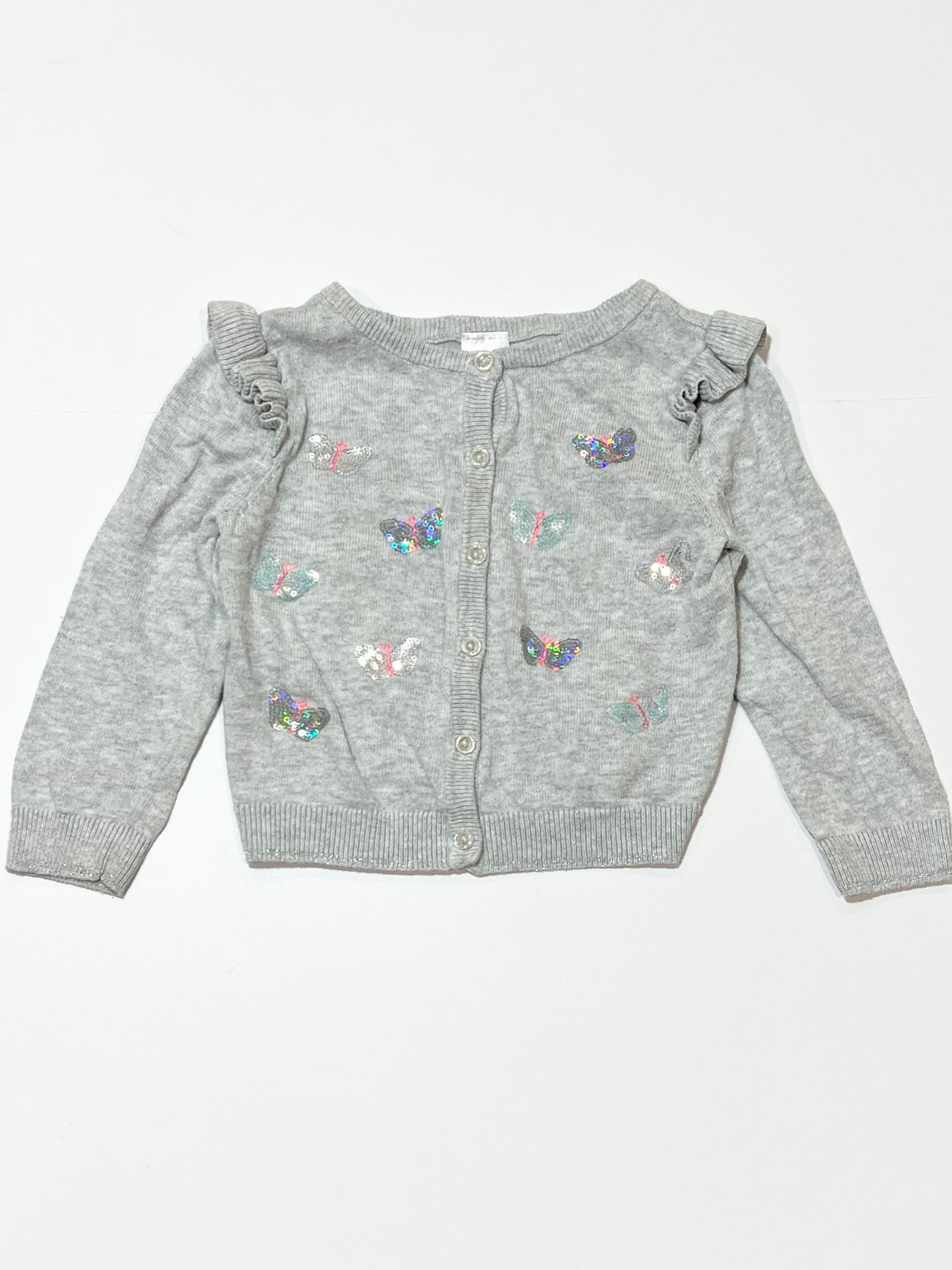 Sequined butterfly cardigan - Size 2