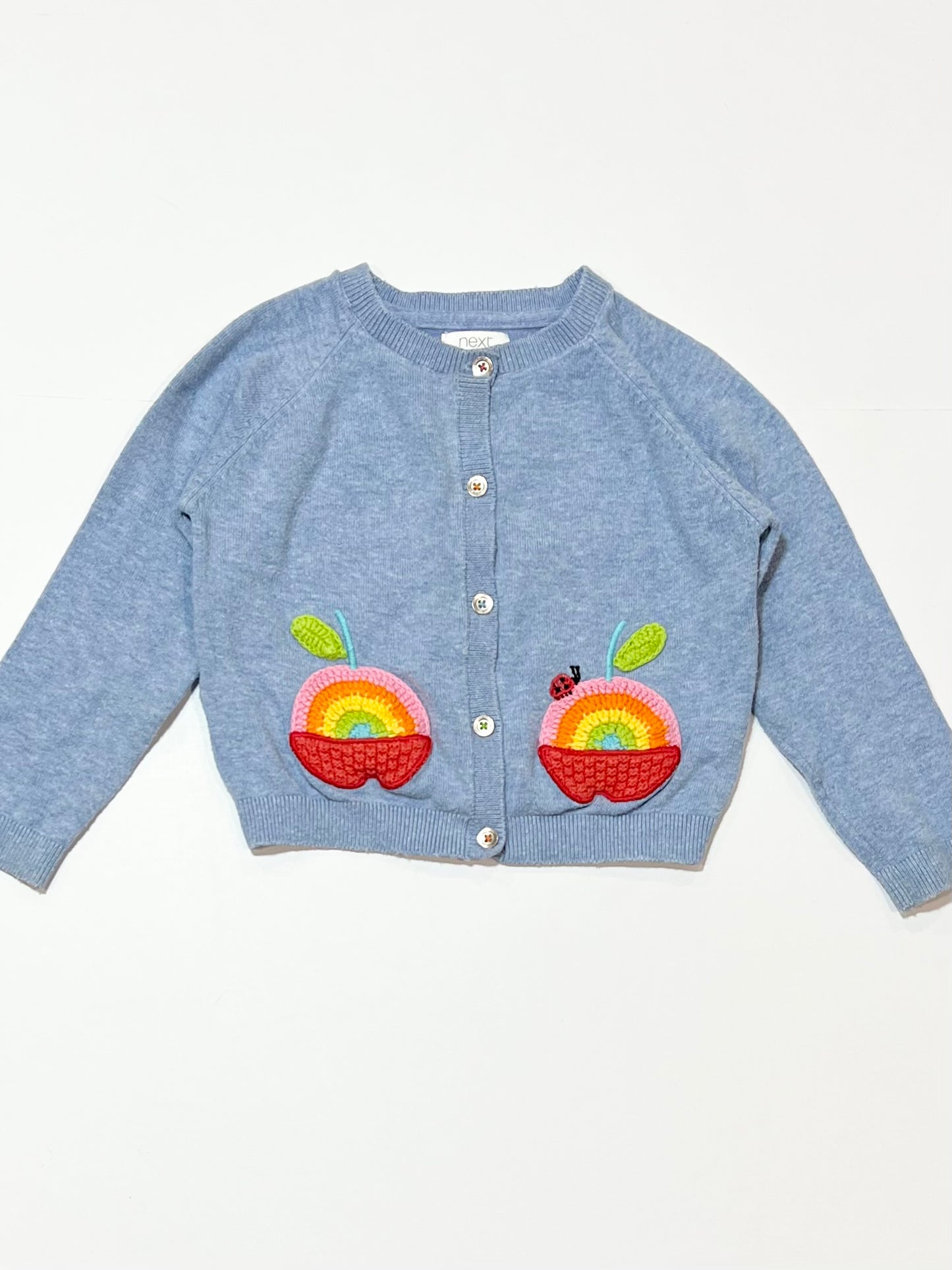 Blue apples cardigan - Size 2