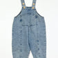 Vintage wash denim overalls - Size 2-3