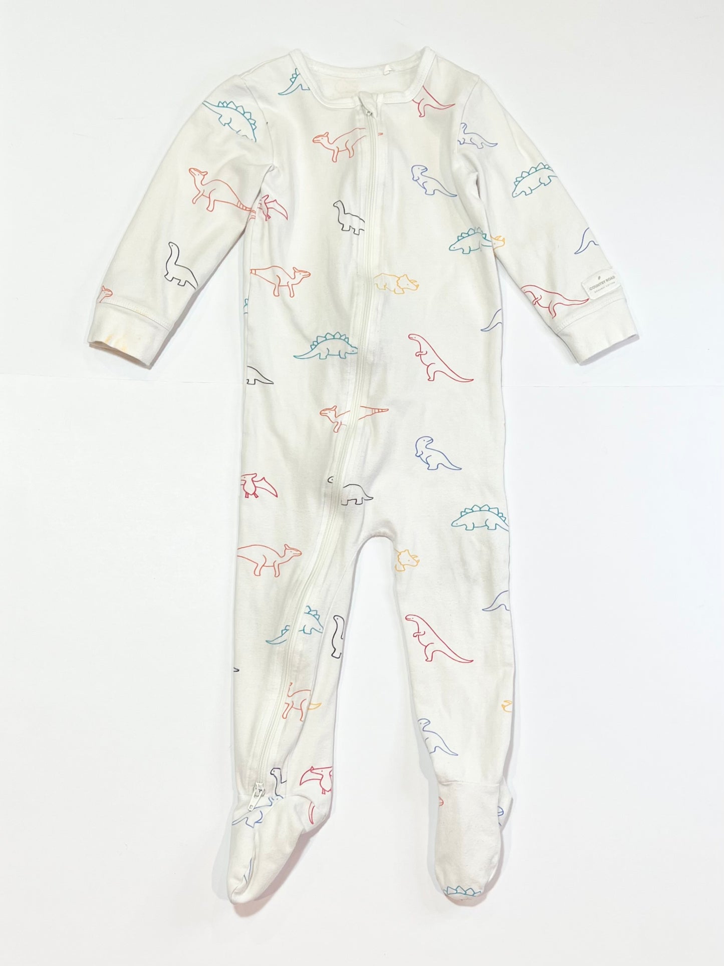Dinosaurs zip onesie - Size 1