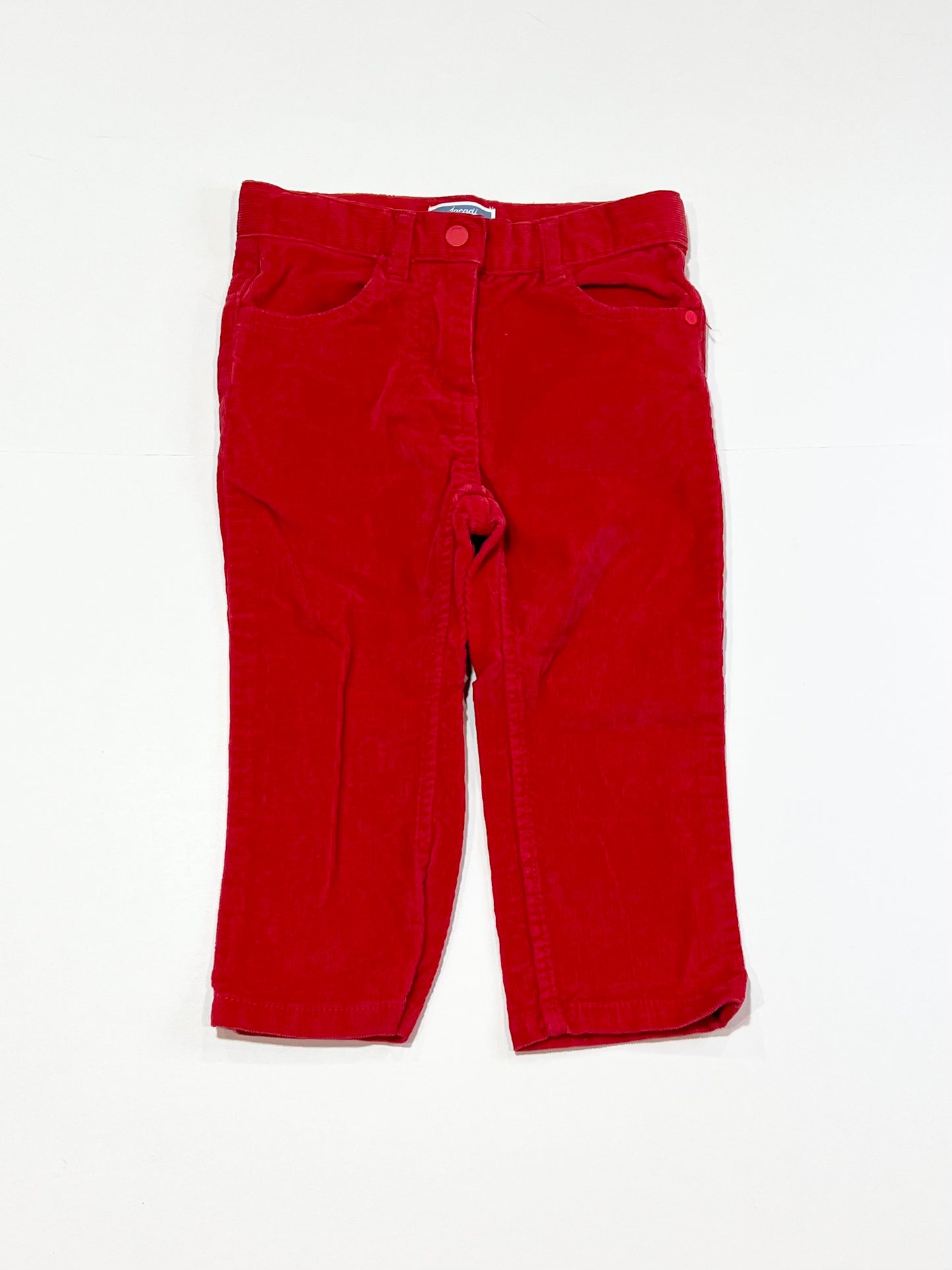 Red corduroy pants - Size 1