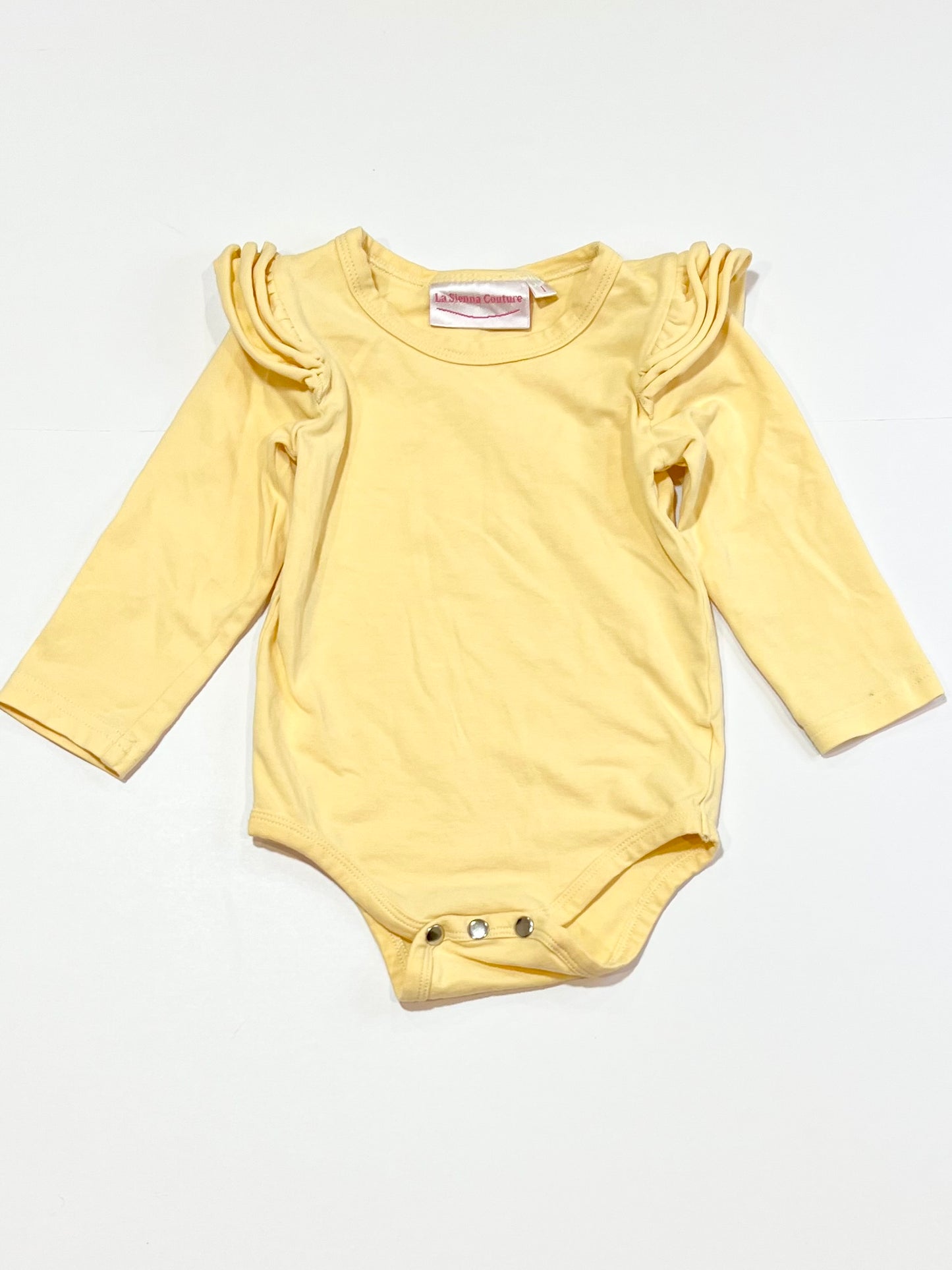 Yellow flutter bodysuit - Size 1
