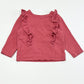 Raspberry ruffle top - Size 1