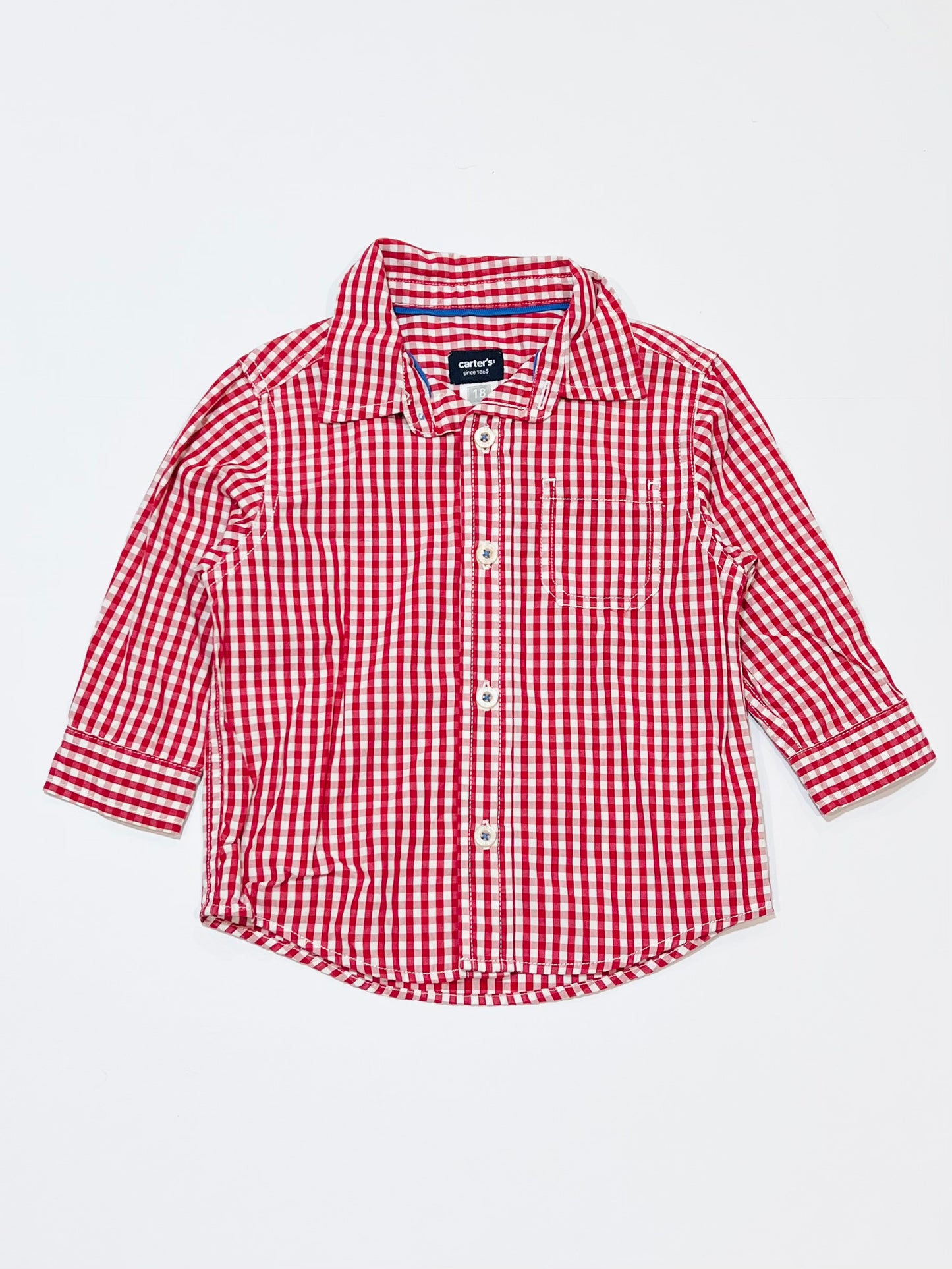 Red gingham shirt - Size 1