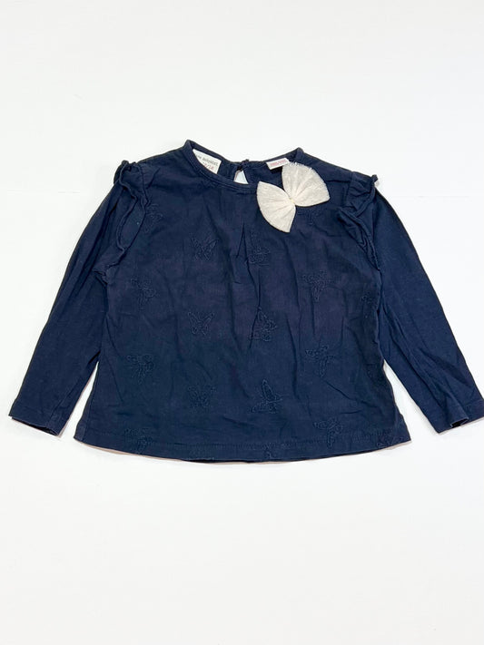 Navy butterfly top - Size 1