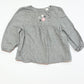 Grey embroidered top - Size 1