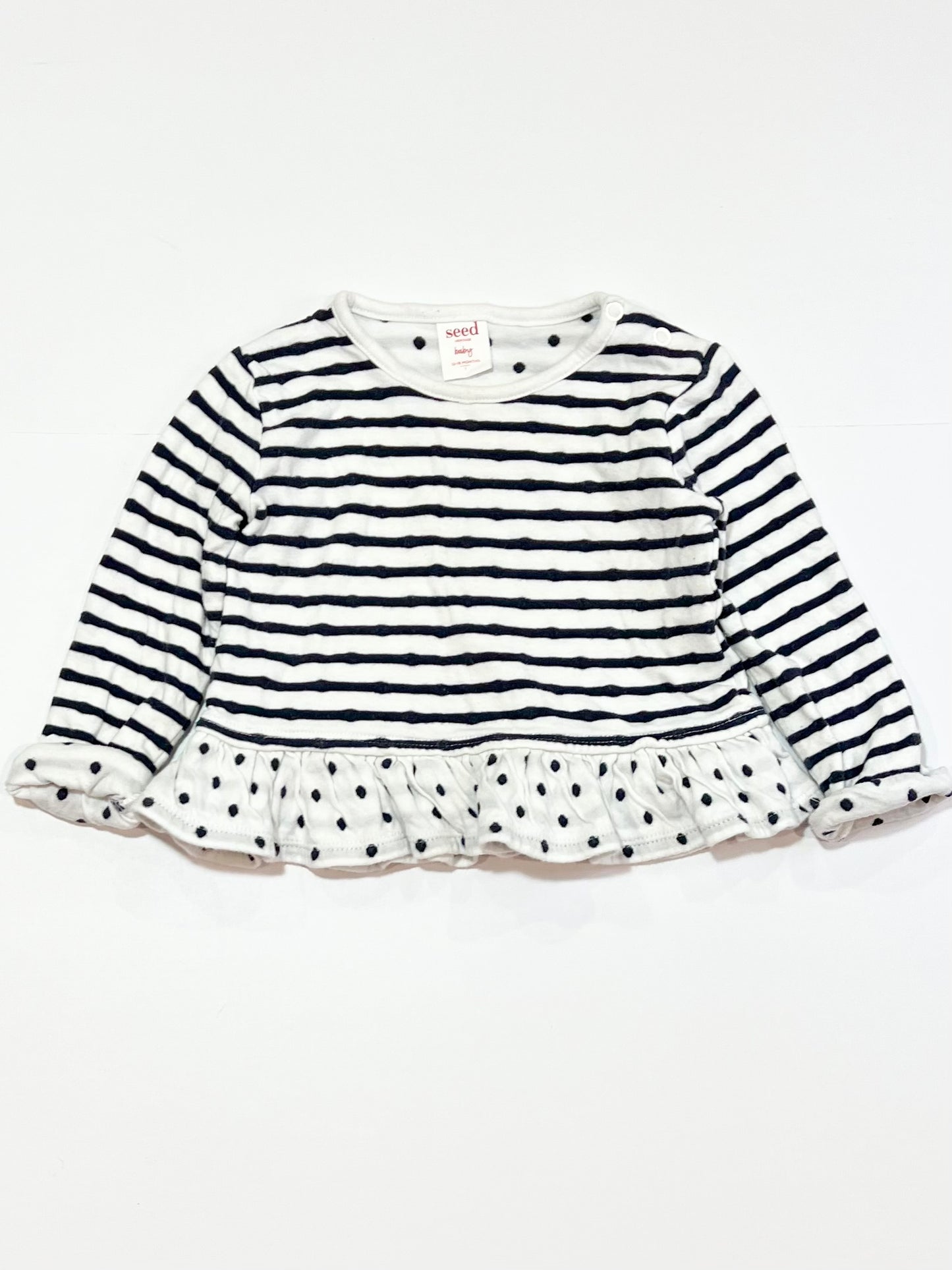 Striped peplum top - Size 1