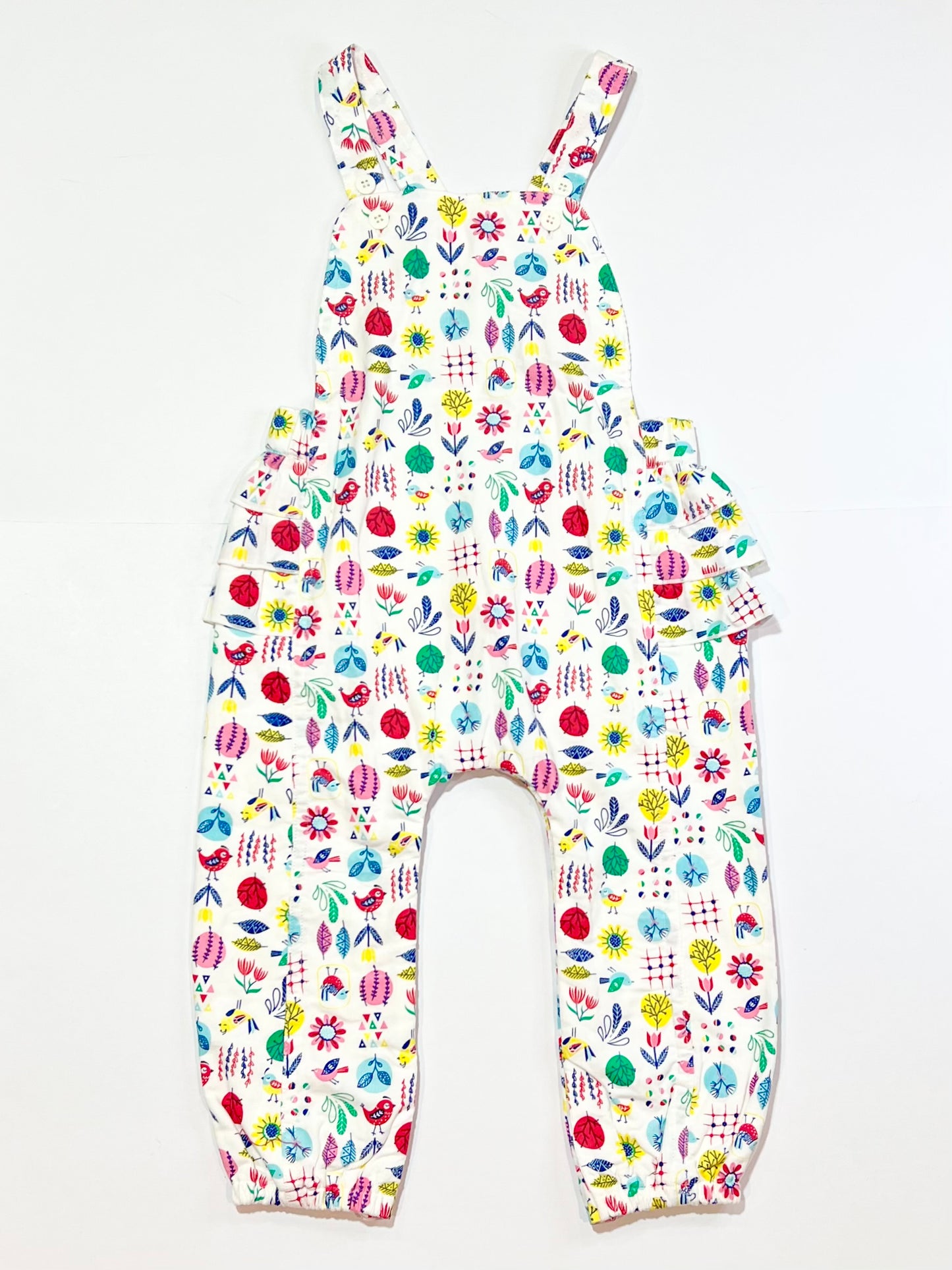 Corduroy ruffle overalls brand new - Size 1