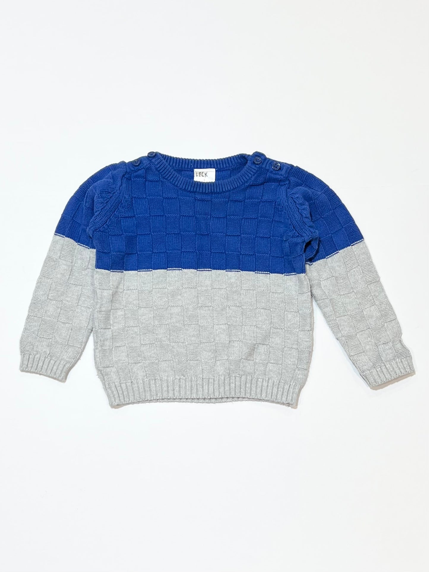 Block colour knit jumper - Size 1