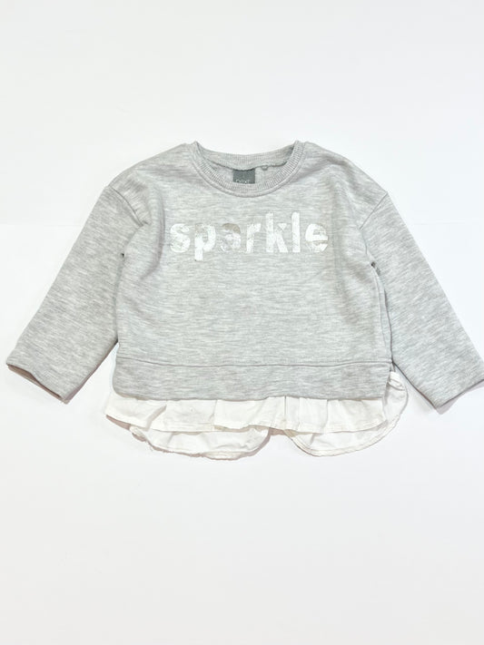 Grey sparkle sweater - Size 1