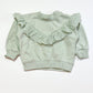 Green ruffle sweater - Size 1