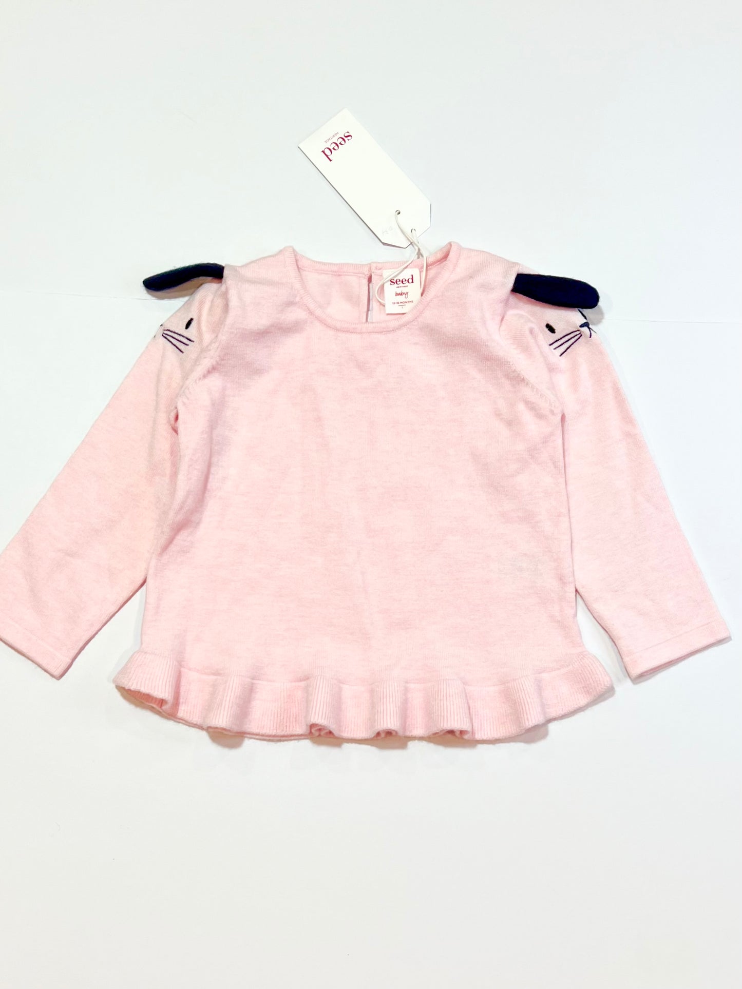 Pink bunny jumper brand new - Size 1