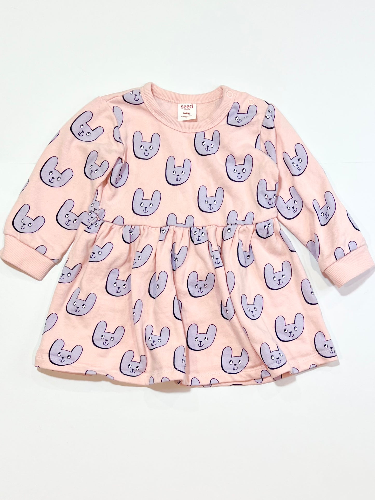 Pink bunny dress - Size 1